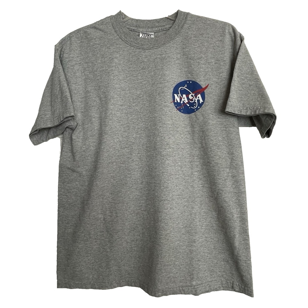NASA Logo T-Shirt Gray‎ Men's Medium Meatball Logo Space Graphic Tee Unisex Soft